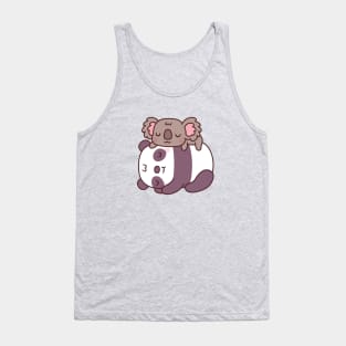 Cute Sleeping Panda And Koala Bear Tank Top